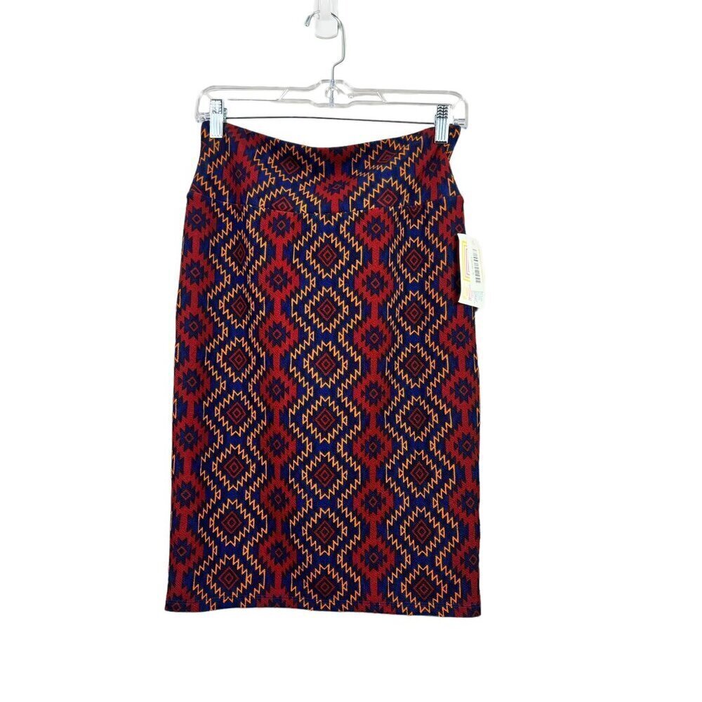 LulaRoe Cassie Women's A Line Navy Blue Skirt